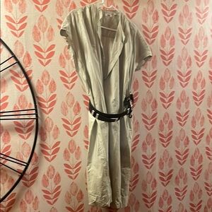 Uniqlo Tan Oversized Dress, 100% Cotton (Belt not included).